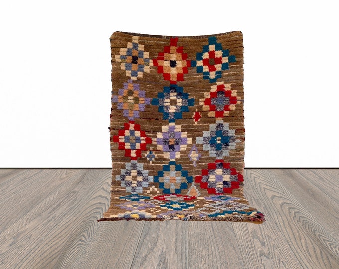3x6 ft Berber Moroccan vintage area rug!