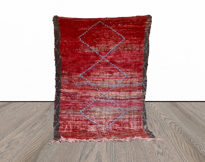 4x6 ft Berber Moroccan wool area rug!