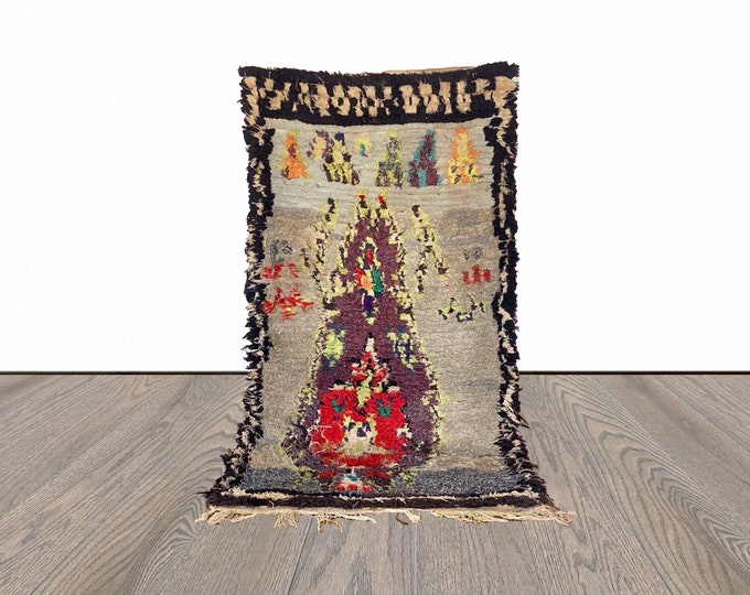 3x6 ft Moroccan colorful area rug!