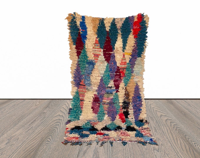 3x6 ft colorful Moroccan vintage rug!