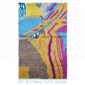 Unique Custom Berber Rug, Handmade Moroccan Rug for Living Room.