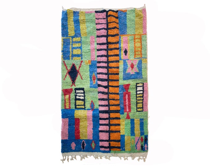 Authentic Berber Moroccan Wool Rug, Handmade Custom Home Decor Rug!