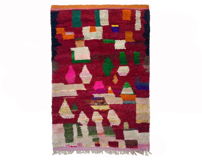 Handcrafted Moroccan Berber Carpet, Unique Custom Area Rug!