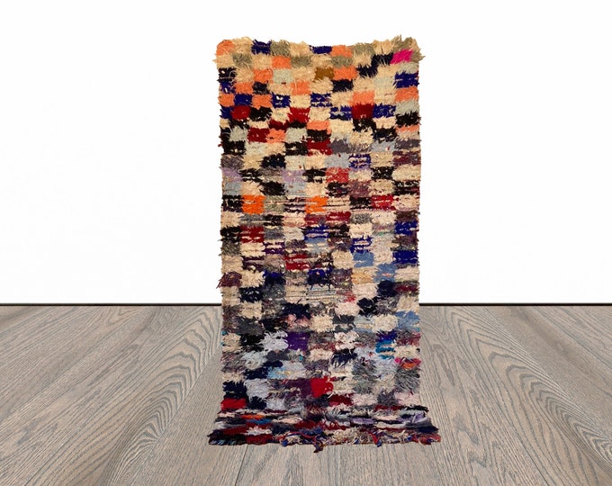 3x8 ft Moroccan vintage area rug!