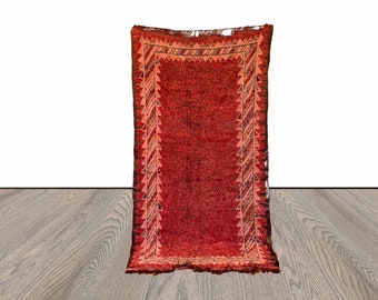 4x7 ft Moroccan Berber area rug.