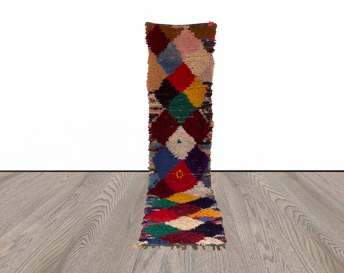 2x11 ft long colorful Moroccan runner rug!