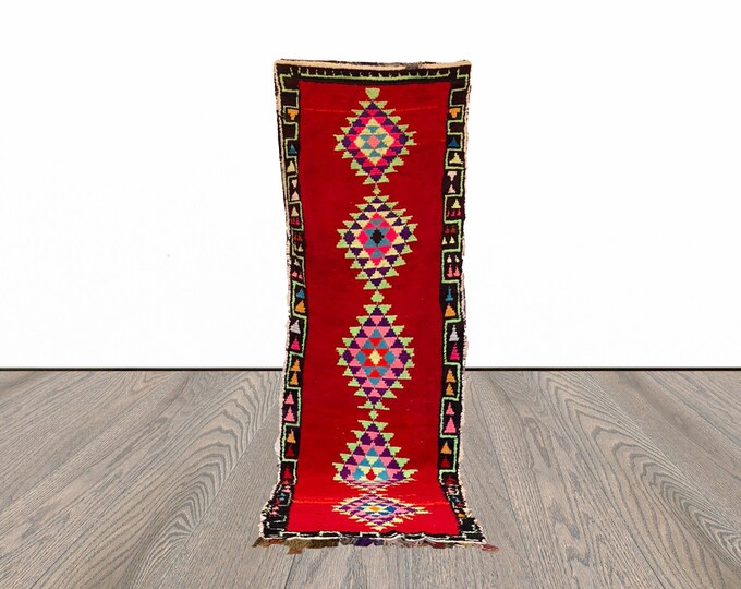 3x10 ft long Moroccan Berber runner rug!