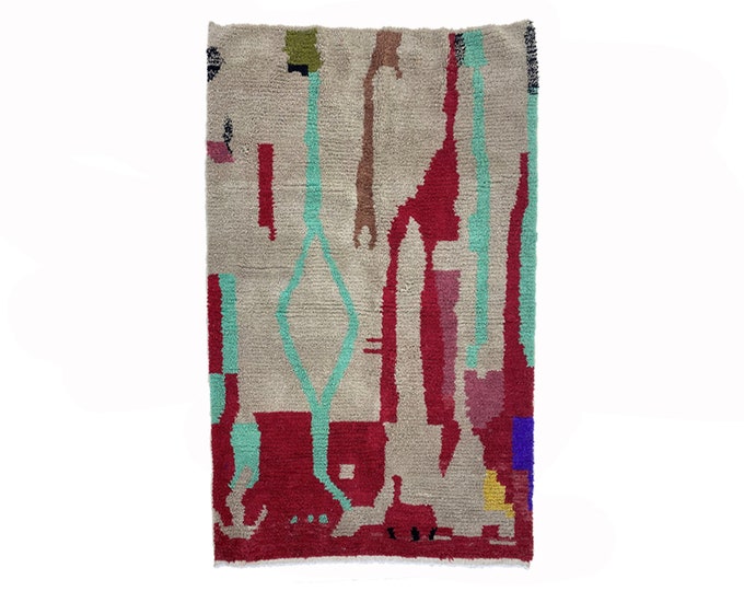 Moroccan Berber area rug: handmade wool Berber area rugs, colorful unique design for your house.