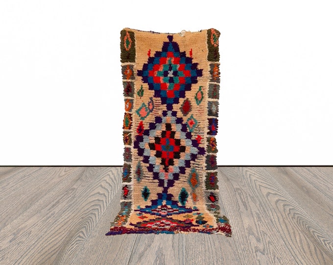 Berber Moroccan woven rug 3x7 ft !
