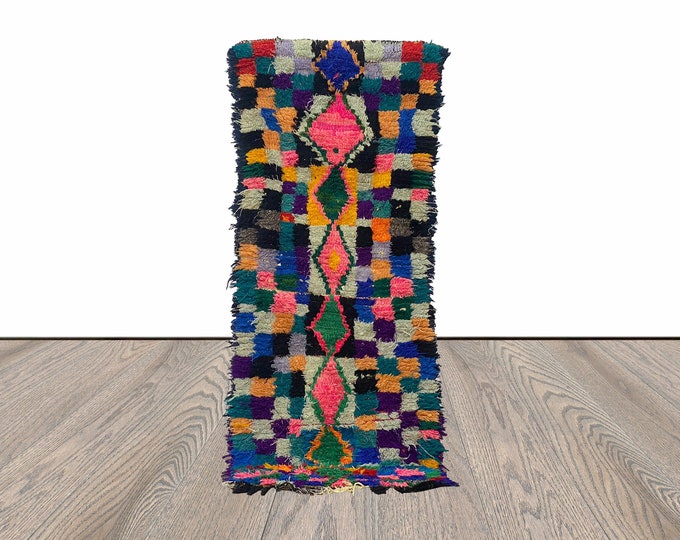 2x6 Narrow Squire Vintage Moroccan Rug Runner.