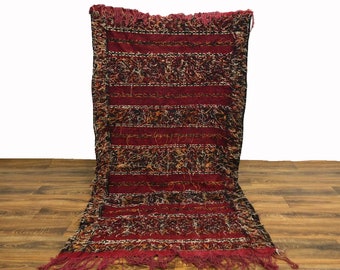 Moroccan Vintage Kilim rug! morrocan berber rugs 3x6 ft!