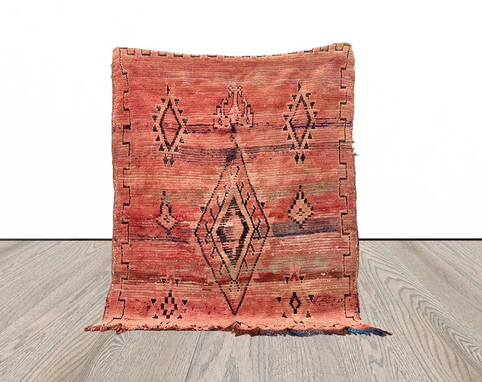 6x5 Berber Moroccan area rugs. Vintage Tribal Carpet.