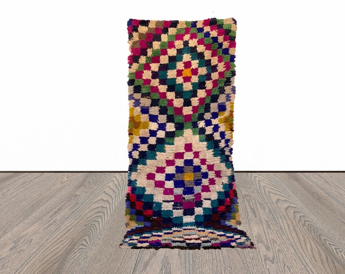 3x7 ft Moroccan vintage woven rug!