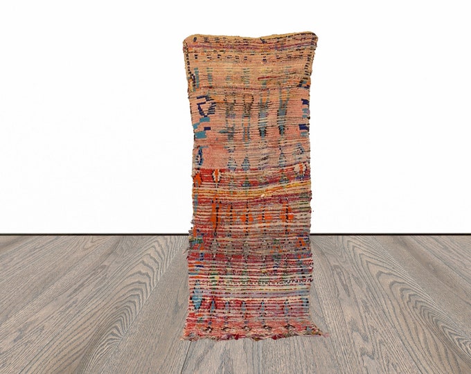 3x6 ft vintage Moroccan worn area rug!