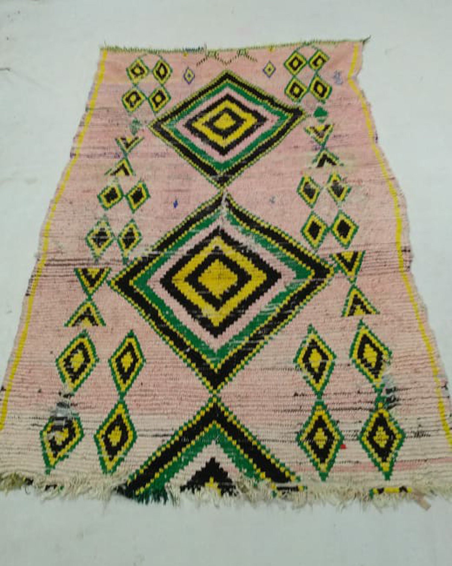 Moroccan Area Rug 4x8 Colorful berber rug Vintage Morrocan Etsy