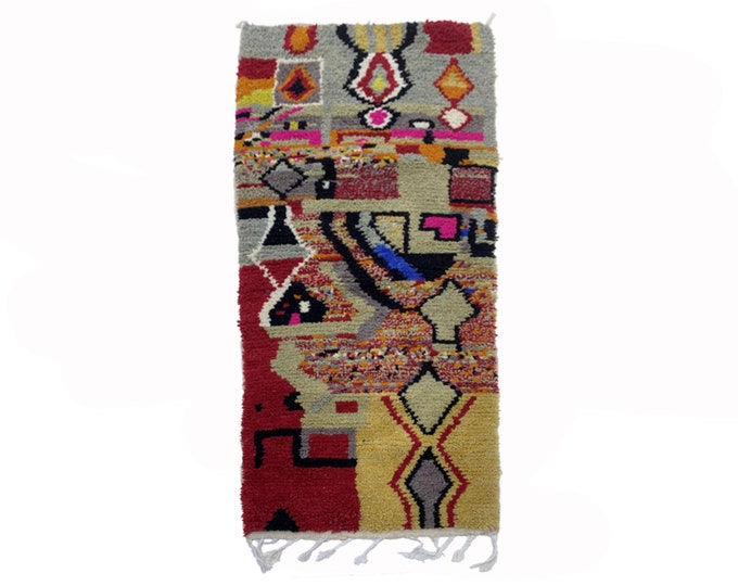 Moroccan custom rug: colorful handmade wool rugs, Berber rugs for living room!