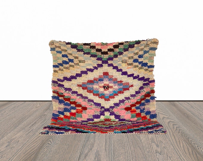 4x6 ft Boucherouite Moroccan vintage rug!