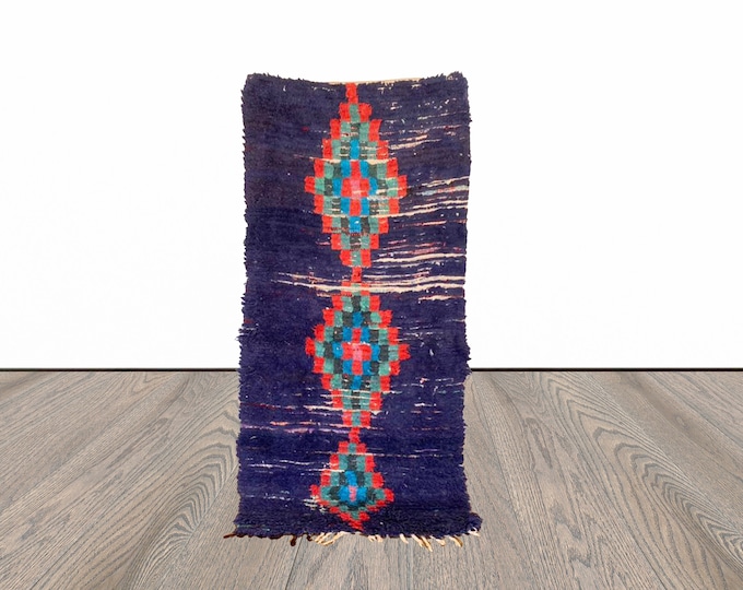 3x6 ft Moroccan vintage small Berber area rug !