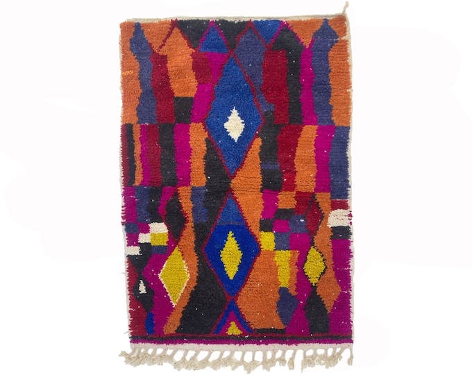 Custom Berber colorful rug: Authentic Moroccan Handmade Area Rug