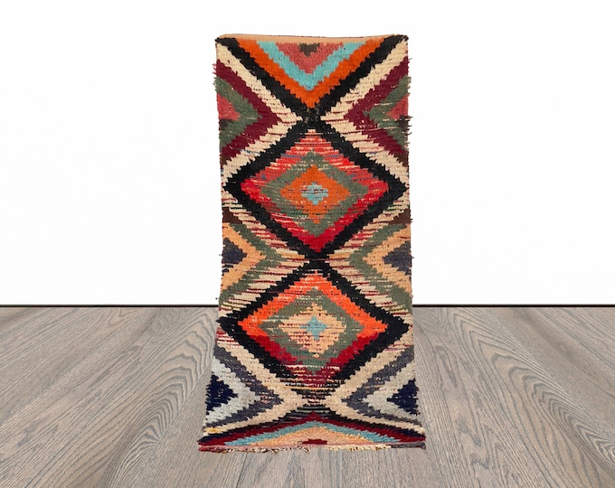 3x6 ft Berber colorful Moroccan rug!