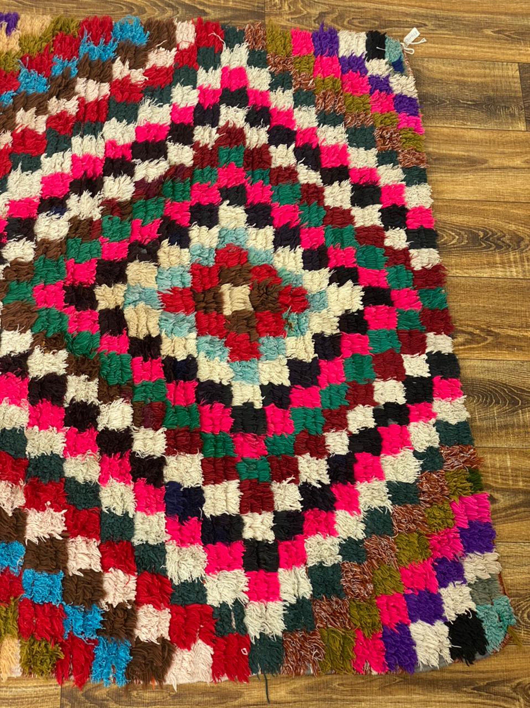 vintage Moroccan berber area rug 4x8 ft!