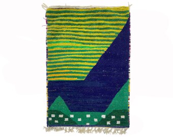 Handcrafted Moroccan Area Rug, Home Decorating Berber Rug.