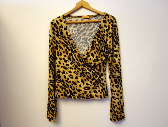 Louis Vuitton Wrap SHirt, Vintage, Animal Print, R