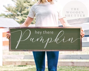 Hey There Pumpkin Sign, Hey There Pumpkin, Pumpkin Sign, Fall Sign, Hello Pumpkin Sign, Halloween Sign, Over the Bed Sign, Sign Above Bed