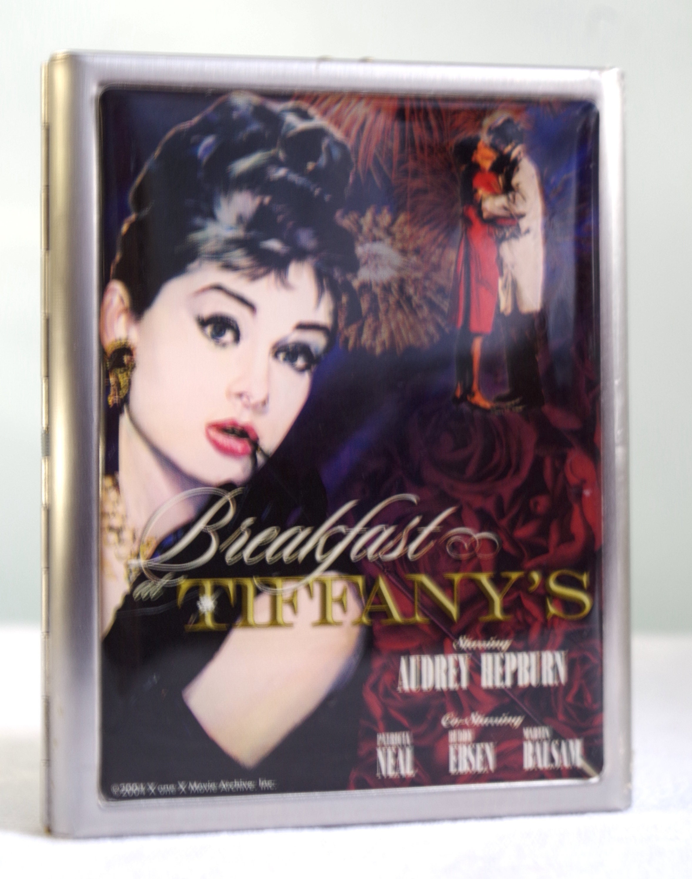 audrey hepburn cigarette case Metal Cigarettes Case Audrey Hepburn Breakfast at Tiffany's Silver Green  Two-clip Cigarette /credit Card Case