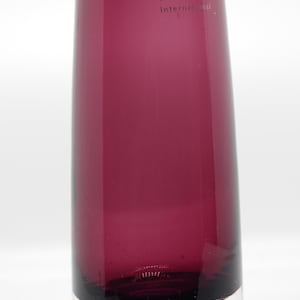 Glass Vase Intense Ammethyst Glass-Shaped Vase, LSA International Handcrafted Made in Poland