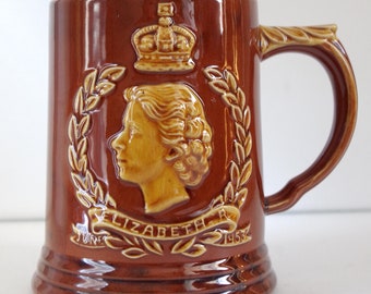 Dartmouth Pottery Elizabeth II Coronation Mug/Tankard