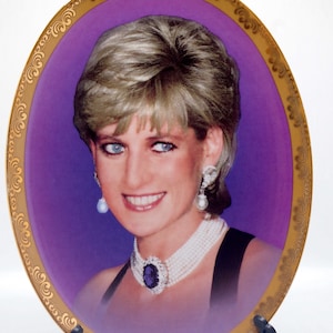 Princess Diana's "She Brightened of Our Lives" Princess Diana Limited Edition Plate Davenport pottery
