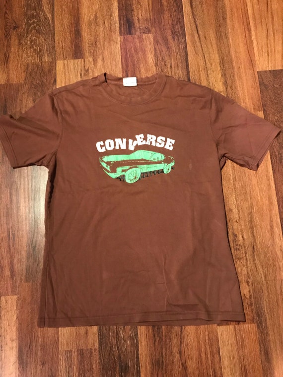 converse t shirt brown