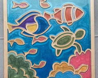 Under The Sea: Epoxy Resin Wall Hang Decor