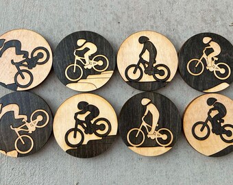 Mountain Bike Laser Cut Coasters (Set of 4)