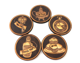 Alice In Wonderland Coaster Set