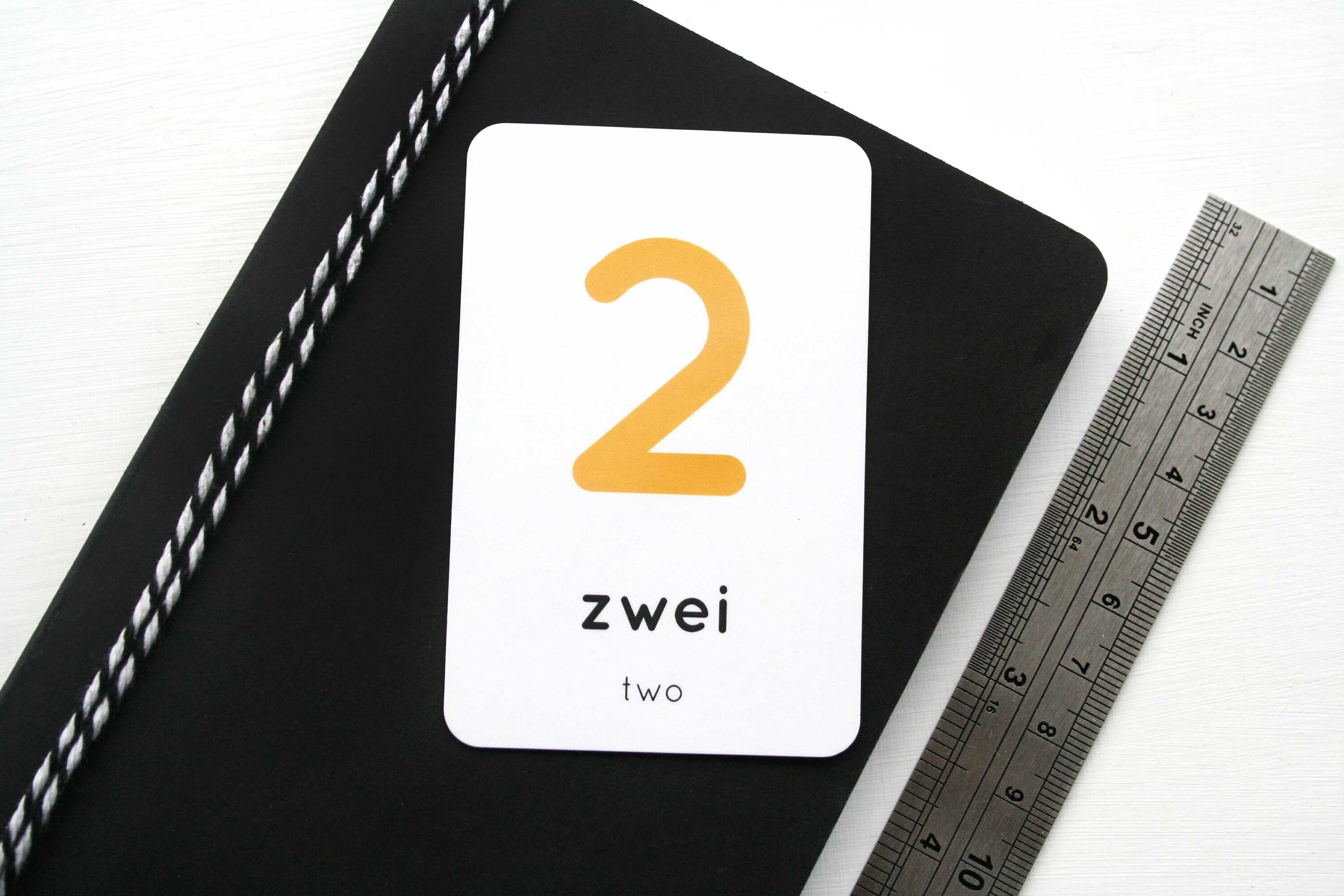 German & English Language Learn Numbers Flashcards -  New Zealand