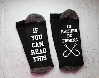 UNCLE ‘S LUCKY FISHING SOCKS Novelty Birthday CHRISTMAS Gift