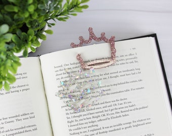 Custom Crown Shaped Bookmark - Easter Basket Stuffer - Teacher Gift - Stocking Stuffer - Teacher Appreciation Gift - Acrylic Bookmark