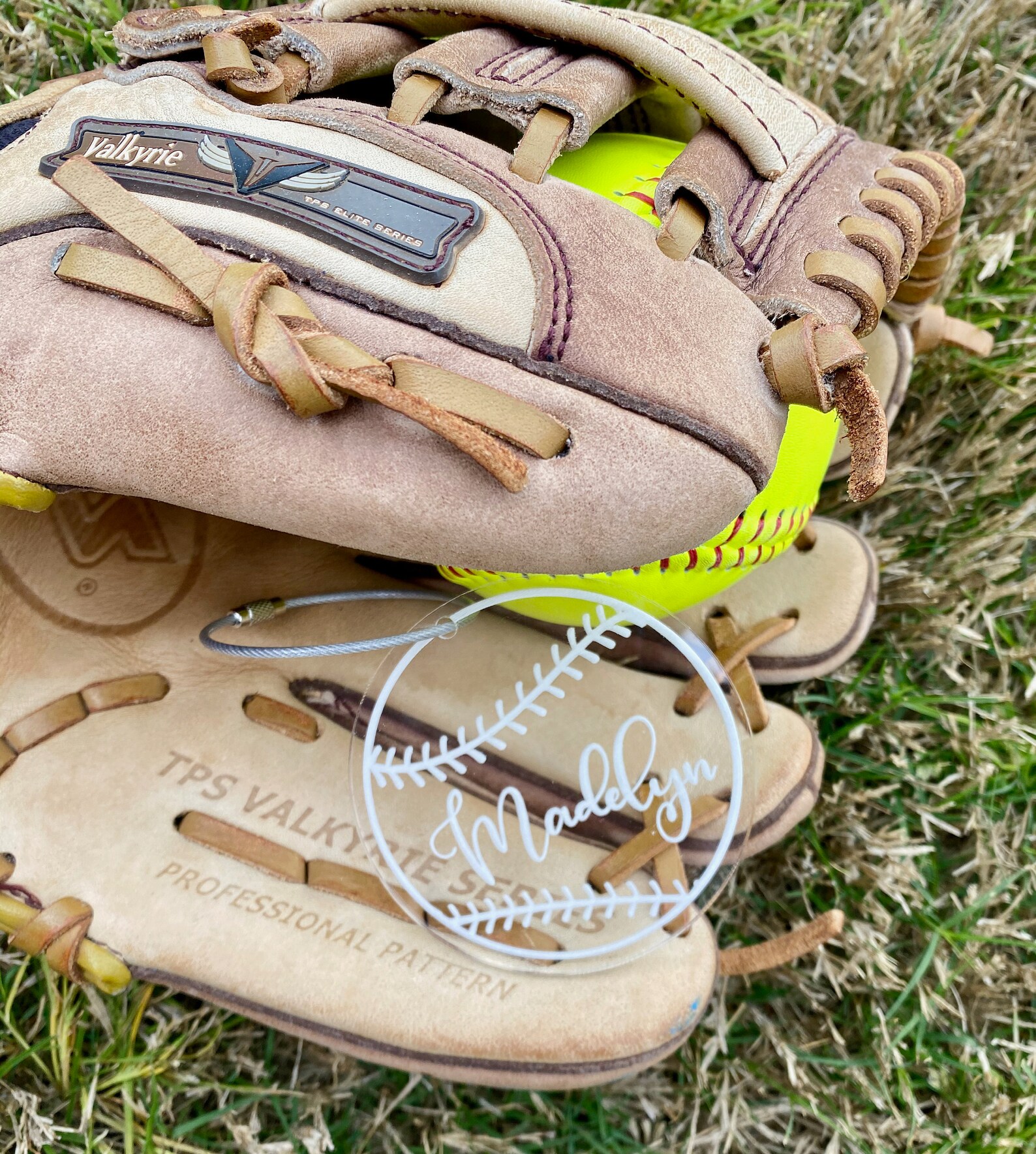 Softball Bag Tag Baseball Bag Tag Bat Bag Tag Clear Bag Etsy