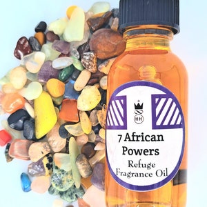 Hattie's House Seven African Powers Fragrance Oil With Crystal Chips