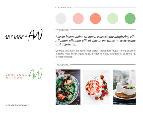 Logo Design Blogger Coach Entrepreneur Photographer Etsy