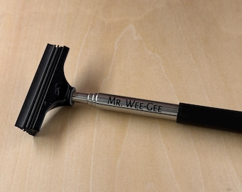 Personalized Mini Squeegee – Custom Engraved Telescoping Squeegee Cleaner