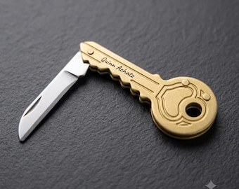 Personalized Key Pocket Knife: Custom Groomsmen Gift
