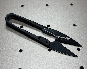 Custom Engraved Thread Snips: 4" U-Shape Embroidery Scissors with Safety Cover