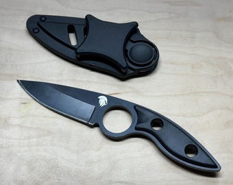 Personalized Stainless Steel Fixed Blade Knife – Engraved Utility Knife with Sheath – Camping, Hunting, Emergency Survival Gift