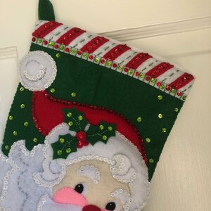 BUCILLA Jolly St. Nick Christmas Stocking - Etsy