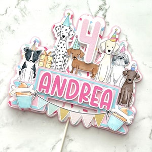 Dog Cake Topper | Birthday Cake Topper | Puppy Cake Topper | Paw-Ty | Cake Topper