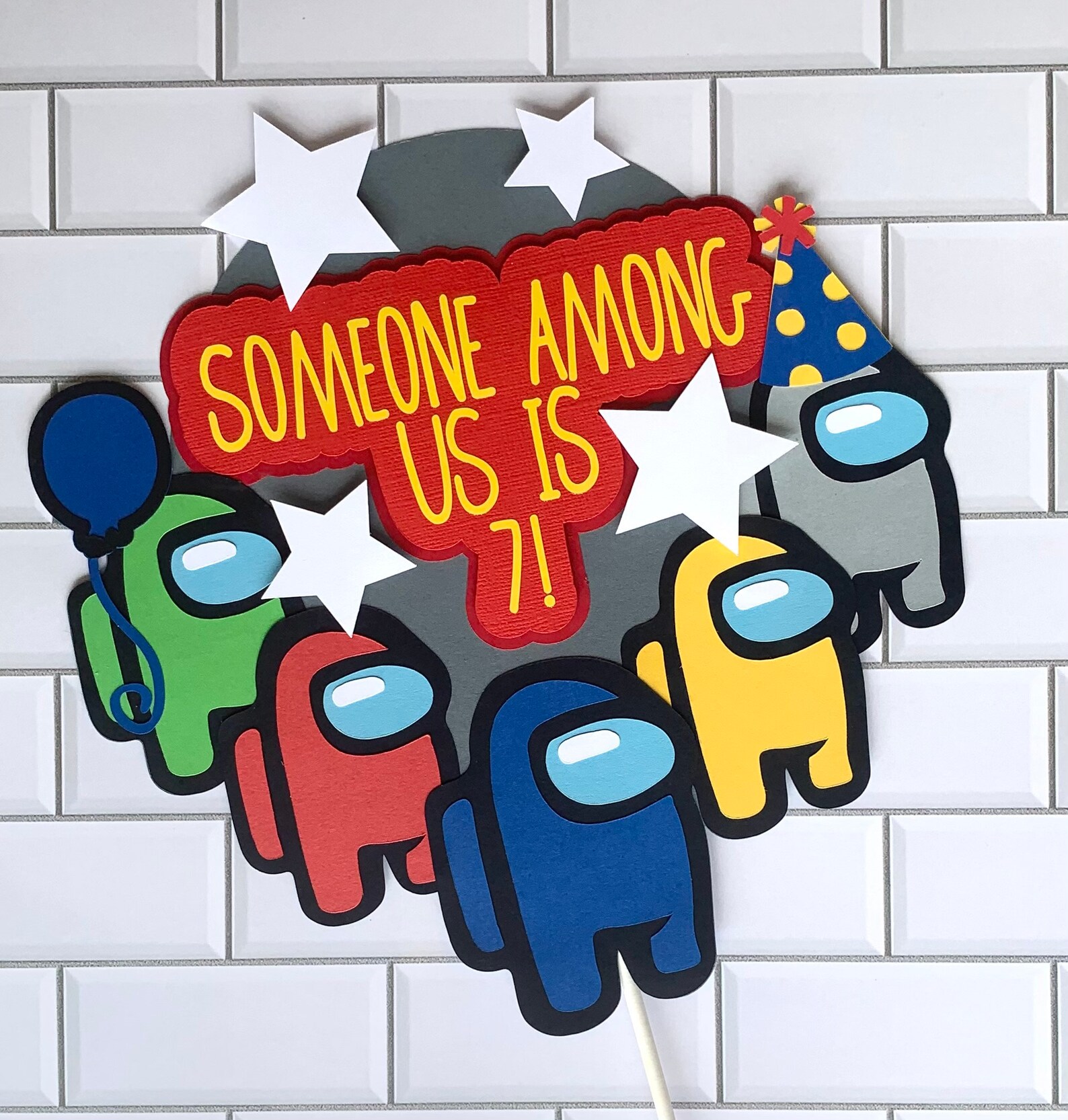 Among Us Cake Topper Etsy