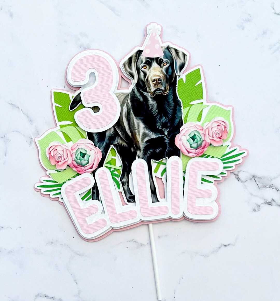 Dog Cake Topper Birthday Cake Topper Puppy Cake Topper - Etsy
